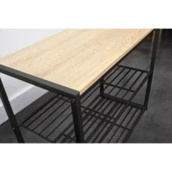 3 Tier Shoe Rack Black Metal With Natural Wood - Brightroom™ 19 3 Tier Shoe Rack Black Metal With Natural Wood - Brightroom™ -Decorate Storage Shop GUEST 013d69be 4814 4e67 a4fd 7c871da78098