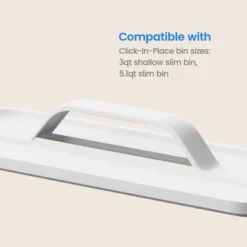 Click In Place Slim Lid With Handle For Plastic Storage Bins Home And Office Organization White- Brightroom™ -Decorate Storage Shop GUEST 06620b0b b5b6 4445 a4e3 15080544d32d