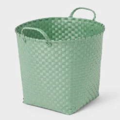Woven Plastic Floor Basket - Brightroom™ -Decorate Storage Shop GUEST 10852d8e 0a5b 4a1e b159 9d4b6da21168