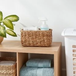 Braided Seagrass Small Bin - Brightroom™