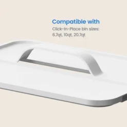 Click In Place Large Lid With Handle For Plastic Storage Bins For Home And Office Organization White - Brightroom™ -Decorate Storage Shop GUEST 13acad56 bf57 42b2 a97e a572d080c302