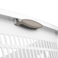 1.5bu Plastic Square Laundry Basket - Brightroom™: Medium White Clothes Hamper With Built-In Handles, Portable Storage -Decorate Storage Shop GUEST 13b2ab08 b2be 4378 ada4 04319e25c68b