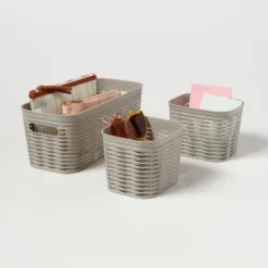 3pk Wave Assorted Decorative Basket 5L Narrow 2c Brightroom™ -Decorate Storage Shop GUEST 19f5c392 84ec 47c4 a9e5 3d2af8522a18