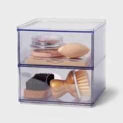 Clear Stackable Drawer - Brightroom™: Plastic Shower Organizer & Bath Caddy, 6"x6"x6" -Decorate Storage Shop GUEST 1bf87893 9e6e 4c7e 9c02 640f5228a0a1