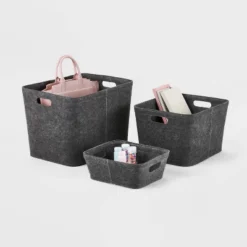 Felt Basket With Stitching - Brightroom™ -Decorate Storage Shop GUEST 28a9503f a4a1 4ba4 a7de 0e2505b67450