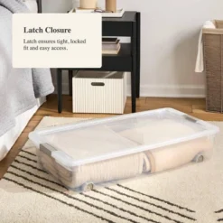 60qt Latching Clear Storage Box With Gray Latches - Brightroom™ 6 60qt Latching Clear Storage Box With Gray Latches - Brightroom™ -Decorate Storage Shop GUEST 2bdde76e 1d27 44a4 8644 e41131f5fbd1