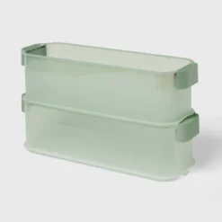 Click In Place 4.5qt Slim Plastic Storage Bin For Home And Office Organization - Brightroom™ -Decorate Storage Shop GUEST 36213e24 6835 479b 88a4 5a7f17ad7626