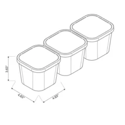 3pk Click In Place 30oz Insert Storage Containers White And Clear - Brightroom™ -Decorate Storage Shop GUEST 3d758ec2 0d92 4ae3 88c7 4a8958be1fa5