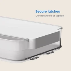 Click In Place 6.7qt Clear Shallow Plastic Storage Bin With White Latch For Home And Office Organization - Brightroom™ -Decorate Storage Shop GUEST 491a8212 cf5c 4251 b9c9 48c3e4a4fcdf