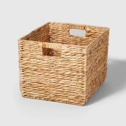 Woven Water Hyacinth Milk Crate - Brightroom™ -Decorate Storage Shop GUEST 5108b3bd 325d 4bd3 beb8 f48ab7a835d7