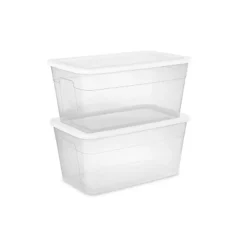 90qt Clear Storage Box White - Brightroom™ -Decorate Storage Shop GUEST 641a6d12 62cc 47e4 a646 f4be289cd35d
