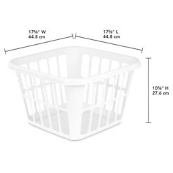 1.25bu Laundry Basket White - Brightroom™: Plastic Clothes Hamper With Built-In Handles, Medium Size, Portable Storage 9 1.25bu Laundry Basket White - Brightroom™: Plastic Clothes Hamper With Built-In Handles, Medium Size, Portable Storage -Decorate Storage Shop GUEST 653ac7f6 d736 44af 833f 9cb40511fa7e