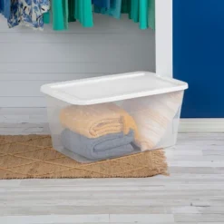 90qt Clear Storage Box White - Brightroom™ -Decorate Storage Shop GUEST 65ab6d9f aba0 40bb b206 3daf498afd0c