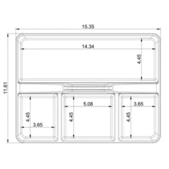 Divided Caddy Organizer White - Brightroom™: Utility Storage Cart, Polypropylene, Universal Storage, 1 Year Warranty -Decorate Storage Shop GUEST 6aed00fe 8773 4f98 8d25 376de547b50e