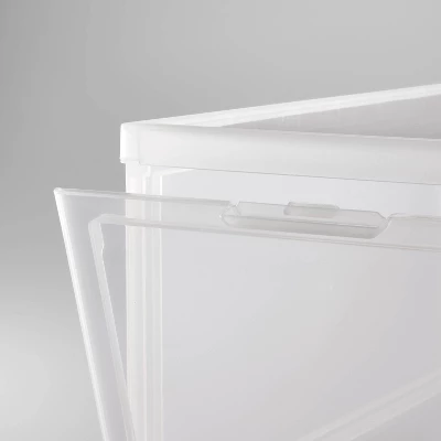 Small Stackable Bins Front Opening Clear Plastic - Brightroom™ 2 Small Stackable Bins Front Opening Clear Plastic - Brightroom™ - Image 2