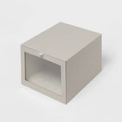 Hardside Fabric Front Open Bin Gray - Brightroom™ -Decorate Storage Shop GUEST 76031017 0666 4bfe a8d2 871e4e40aef6