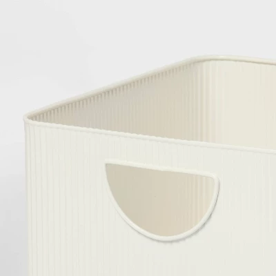 Metal Bin Small Ivory - Brightroom™ 2 Metal Bin Small Ivory - Brightroom™ - Image 2