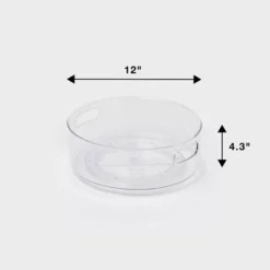 All Purpose Turntable Storage Clear - Brightroom™: PETG Utility Bin, 12"x12", 486 Volume, Spot Clean -Decorate Storage Shop GUEST 7c02bd89 ebb1 432a b4d8 33e7490275a0
