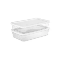 41qt Clear Under Bed Storage Box White - Brightroom™ -Decorate Storage Shop GUEST 81daf41e fce0 428e 916d e66a43dfc88c