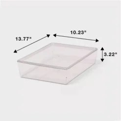 6L Stacking Clear Bin With Lid - Brightroom™: PET Material, Stackable Storage For Crafts & Cleaning Supplies -Decorate Storage Shop GUEST 83c1b48c 9969 4396 8a0e 3b3350431ffc