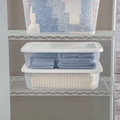 28qt Clear Under Bed Storage Box White - Brightroom™ -Decorate Storage Shop GUEST 8a3a15e3 0651 4280 bec2 c70d55a9cbef