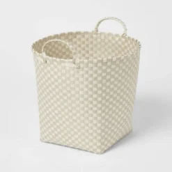 Woven Plastic Floor Basket - Brightroom™ -Decorate Storage Shop GUEST 8d67a6c1 0465 413a 99a1 01e17190f0e5