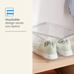 11L Stacking Clear Bin With Lid - Brightroom™ -Decorate Storage Shop GUEST 8dc43113 e381 4d87 94ce 024fa4b46a2b