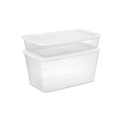 41qt Clear Under Bed Storage Box White - Brightroom™ -Decorate Storage Shop GUEST 963fecc3 f7c5 4c85 832d cacf816aa6fb