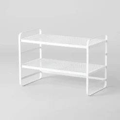 2 Tier Shoe Rack Metal Mesh - Brightroom™ -Decorate Storage Shop GUEST 97469fbe 60a1 4d79 b7f6 0432247cf2d3
