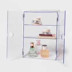 Clear Storage Case With Hinged Doors - Brightroom™: Plastic Bathroom Caddy, Shower & Bath Organizer, 12" X 9" X 6" -Decorate Storage Shop GUEST 9b8372b6 b1c4 4714 b233 0b0e7ff54b89
