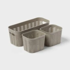 3pk Wave Assorted Decorative Basket 5L Narrow 2c Brightroom™ -Decorate Storage Shop GUEST 9f0db270 6d41 4bfa 9a61 d620a5ac292b