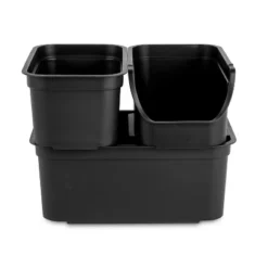 Folio Heavy Duty Storage Bin - Brightroom™: Black Plastic, Stackable, Portable, Universal Storage, 18.6 Volume Capacity -Decorate Storage Shop GUEST a108ea48 1464 41e5 9803 4a432872eeb8