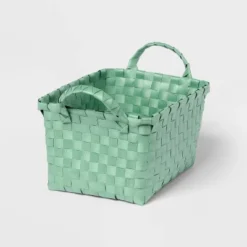 Woven Plastic Basket Small - Brightroom™ 8 Woven Plastic Basket Small - Brightroom™ -Decorate Storage Shop GUEST a4d0176f 2a79 4296 a9ef fc1f783e4557