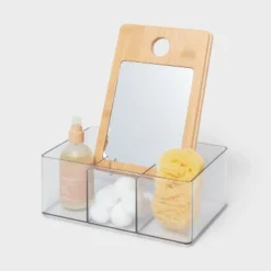 Cosmetic Storage Container With Bamboo Lid - Brightroom™ -Decorate Storage Shop GUEST a73ed3ac 9507 4b02 8a31 9e83ea73742f