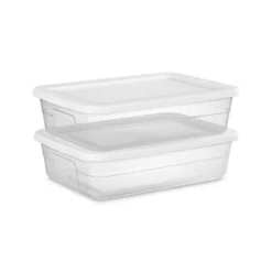 28qt Clear Under Bed Storage Box White - Brightroom™ -Decorate Storage Shop GUEST b49145bd e993 443d 824a 7749de47657c