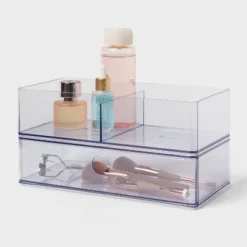 Clear Divided Bin With Drawer - Brightroom™ -Decorate Storage Shop GUEST b5bf7565 dcd9 4c10 9005 c5f29f4cbc8b
