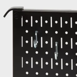 16" Square Metal Pegboard - Brightroom™: Wall & Garage Storage Organizer, Carbon Steel, Black, 100 Lb Capacity -Decorate Storage Shop GUEST b6135c8f 6f95 4ea0 9f42 aefd929687d4
