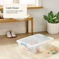 32qt Clear Storage Bin With Latches - Brightroom™ -Decorate Storage Shop GUEST b8587399 4647 4e57 913b 4c32b806bdb6