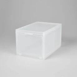 Small Stackable Bins Front Opening Clear Plastic - Brightroom™ 8 Small Stackable Bins Front Opening Clear Plastic - Brightroom™ -Decorate Storage Shop GUEST d14984ec d883 4043 91a2 cad190d9ba3c