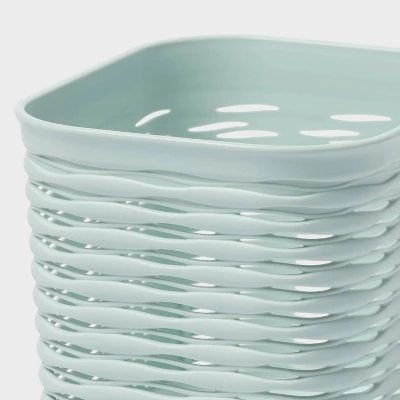 4pk Wave Mini Decorative Basket Mint Green - Brightroom™ 2 4pk Wave Mini Decorative Basket Mint Green - Brightroom™ - Image 2