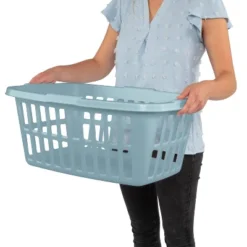1.5 Bu Laundry Basket Pewter Aqua - Brightroom™ -Decorate Storage Shop GUEST d1e167dc 03c7 4e65 9f5f eeafe3ff4abd