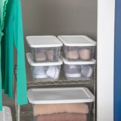 16qt Clear Storage Box With Lid White - Brightroom™ -Decorate Storage Shop GUEST dd4a902d 1a81 4b1e 86b2 8104be4803d1