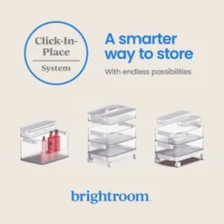 3pk Click In Place 30oz Insert Storage Containers White And Clear - Brightroom™ -Decorate Storage Shop GUEST dee8ea5c 9722 473f bdd6 61cb86ec5fff