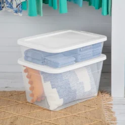 28qt Clear Under Bed Storage Box White - Brightroom™ -Decorate Storage Shop GUEST e525e8ff 4391 48aa 87f6 256362271b97