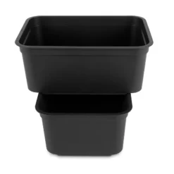 Folio Heavy Duty Storage Bin - Brightroom™: Black Plastic, Stackable, Portable, Universal Storage, 18.6 Volume Capacity -Decorate Storage Shop GUEST ee14b593 cc34 4c72 91e8 62aae3e4c3b8