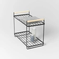 Wood Handle Tiered Vanity Organizer Black - Brightroom™ -Decorate Storage Shop GUEST ef9f504c 19ce 47b2 a3eb d9c7c36c8651