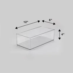 12" X 6" X 4" All Purpose Storage 1/2 Storage Bin - Brightroom™: Clear Plastic Decorative Container, No Assembly Required 7 12" X 6" X 4" All Purpose Storage 1/2 Storage Bin - Brightroom™: Clear Plastic Decorative Container, No Assembly Required -Decorate Storage Shop GUEST f40cd530 aa3a 4fec 8c26 2bcdd5a30536