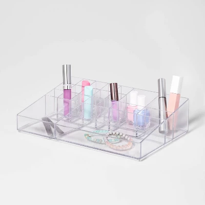 Bathroom Plastic Extra Large Cosmetic Organizer Clear - Brightroom™ 3 Bathroom Plastic Extra Large Cosmetic Organizer Clear - Brightroom™ - Image 3