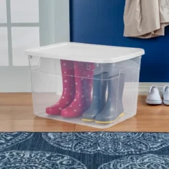 70qt Clear Storage Box With White Lid - Brightroom™ -Decorate Storage Shop GUEST ffb54947 63f4 4e3a 87d5 725e3277fd23